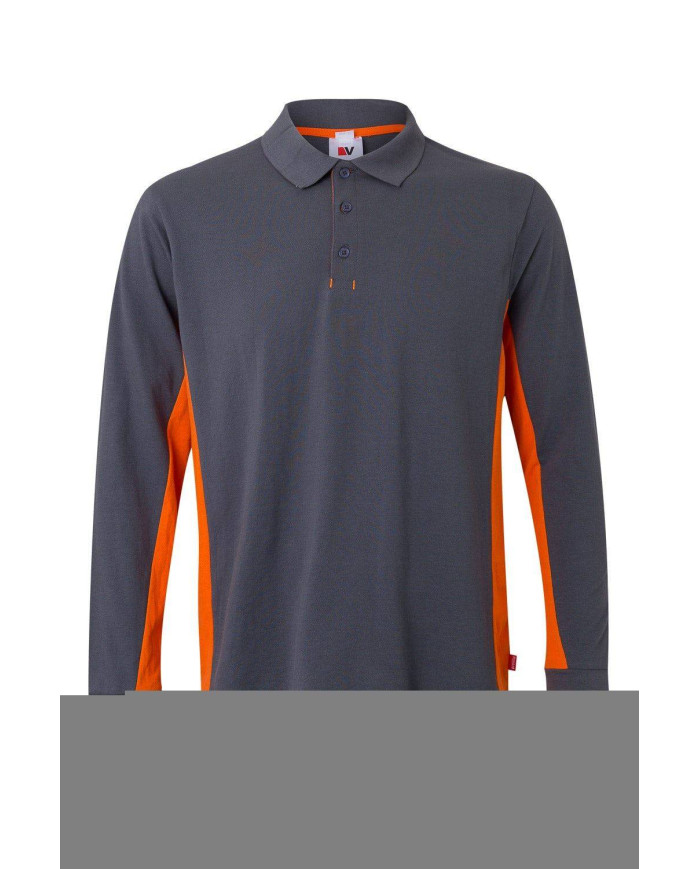 Polo bicolor manga larga VELILLA