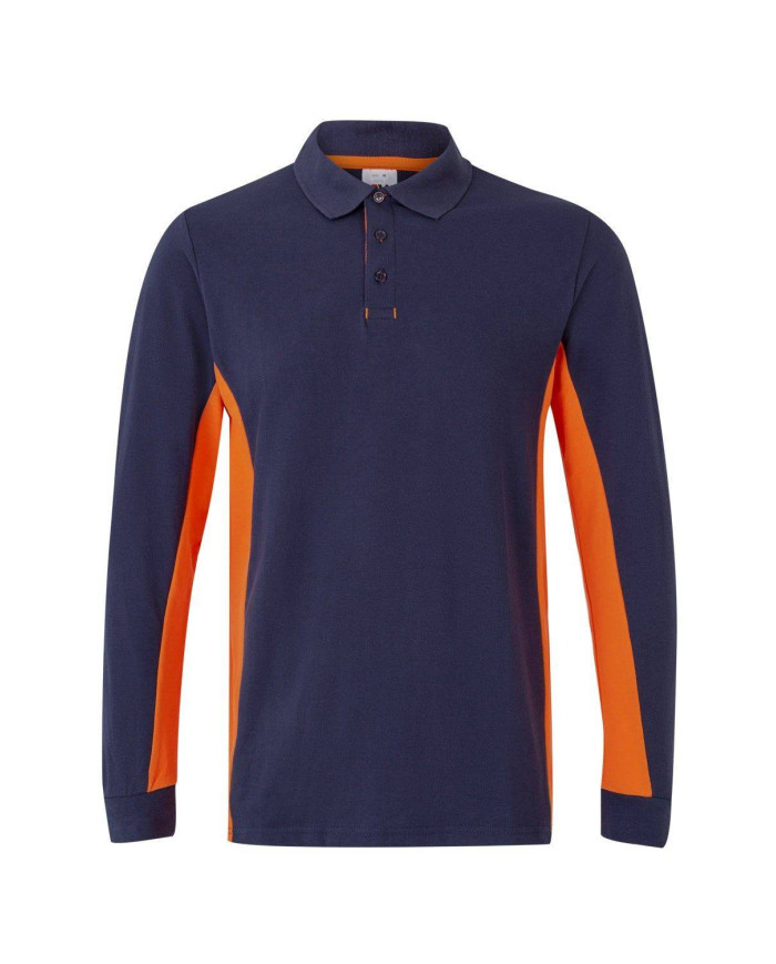 Polo bicolor manga larga VELILLA
