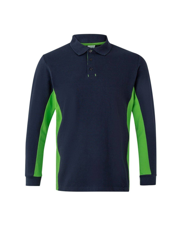 Polo bicolor manga larga VELILLA