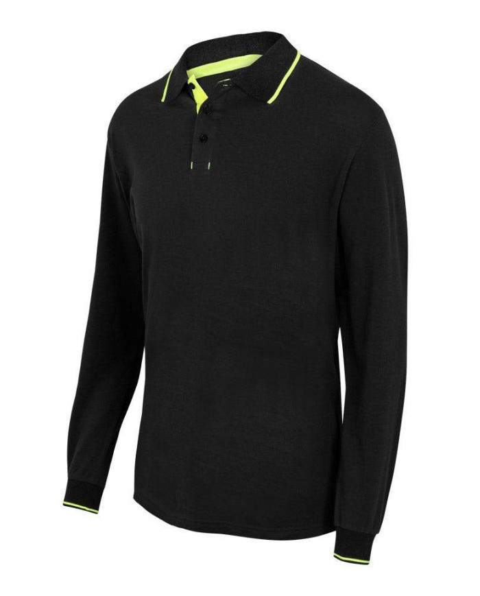 Polo bicolor manga larga VELILLA