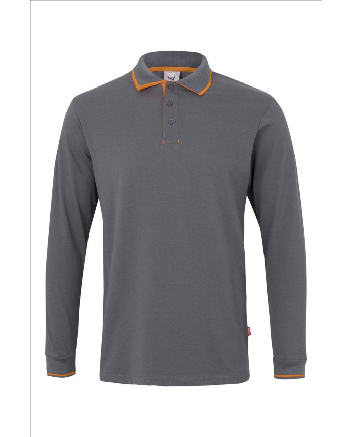 Polo bicolor manga larga VELILLA