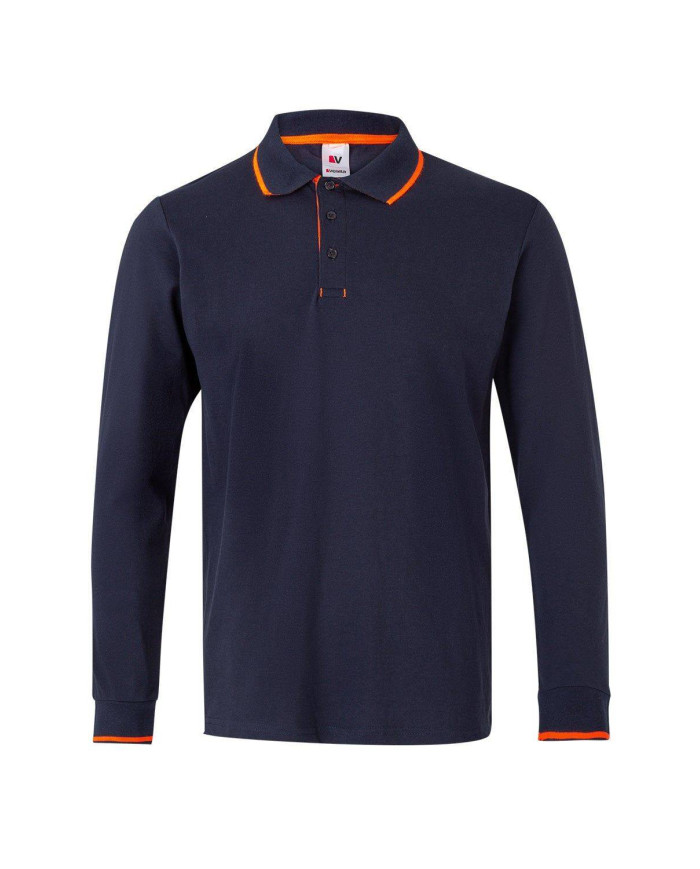 Polo bicolor manga larga VELILLA