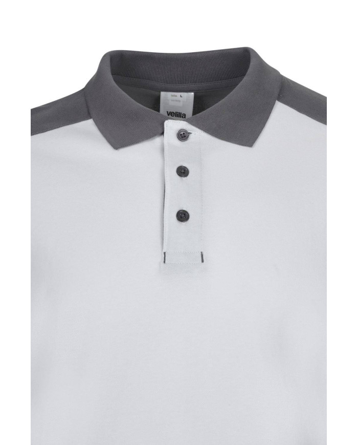 Polo stretch bicolor manga larga VELILLA