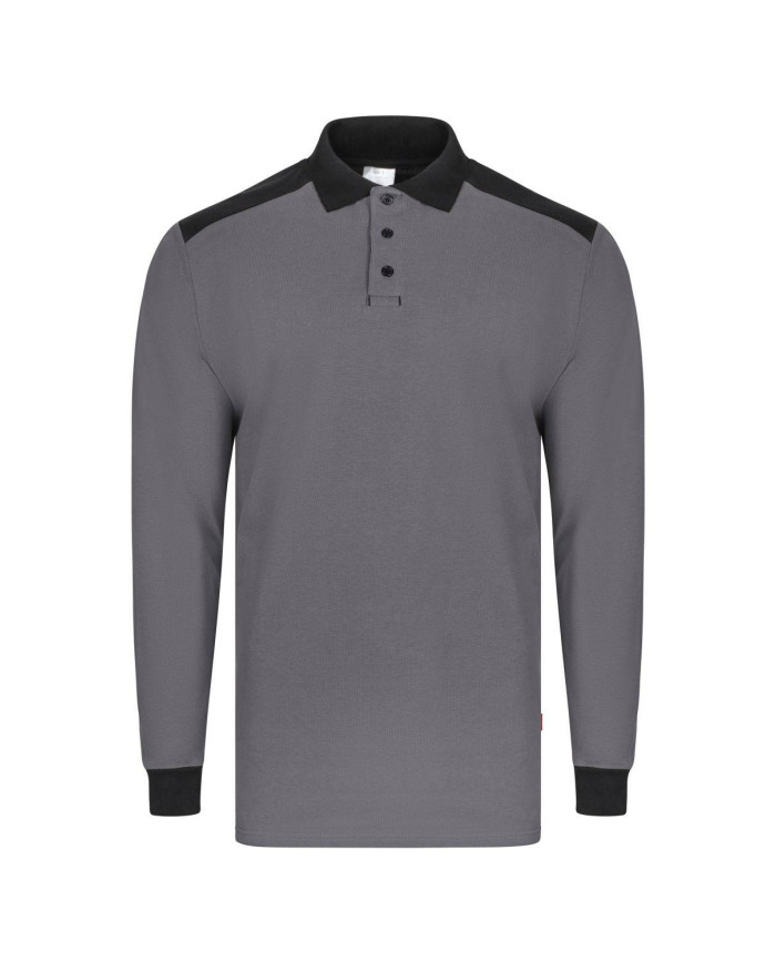 Polo stretch bicolor manga larga VELILLA