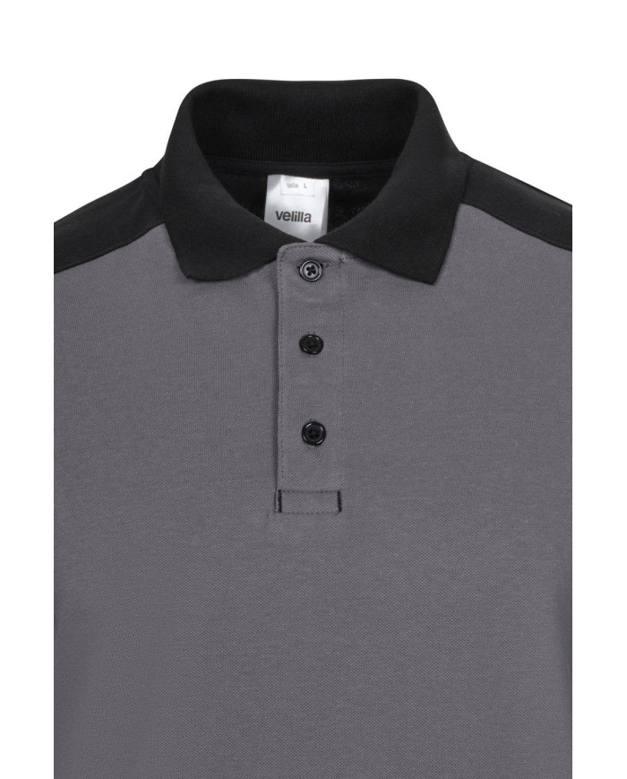 Polo stretch bicolor manga larga VELILLA
