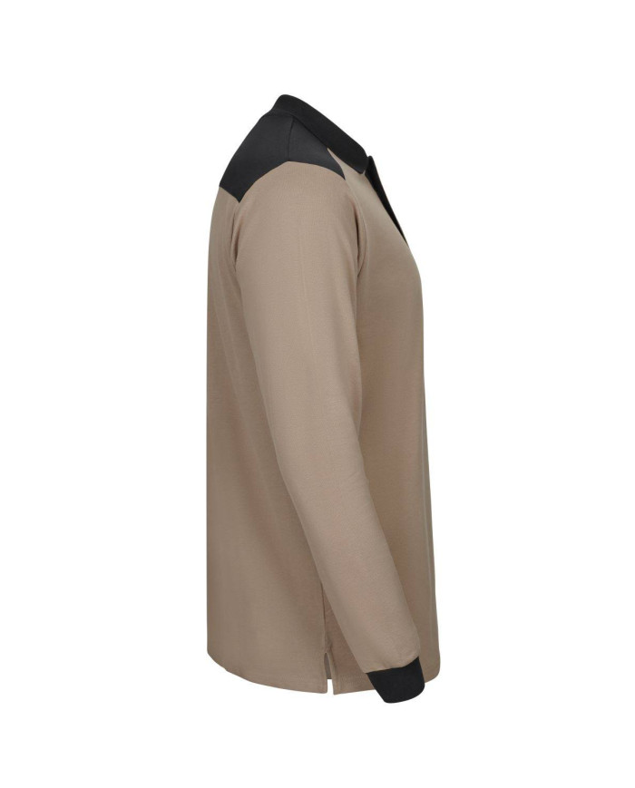 Polo stretch bicolor manga larga VELILLA