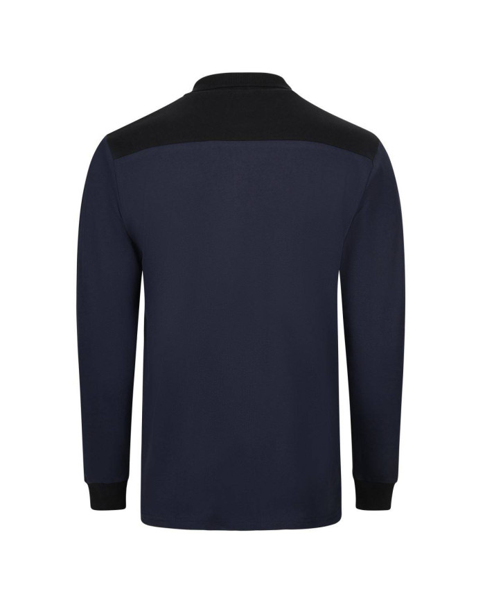 Polo stretch bicolor manga larga VELILLA