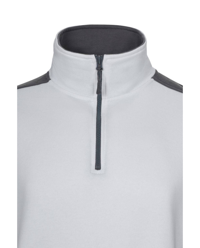 Sudadera bicolor con media cremallera VELILLA