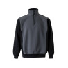 Sudadera bicolor con media cremallera VELILLA