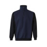 Sudadera bicolor con media cremallera VELILLA