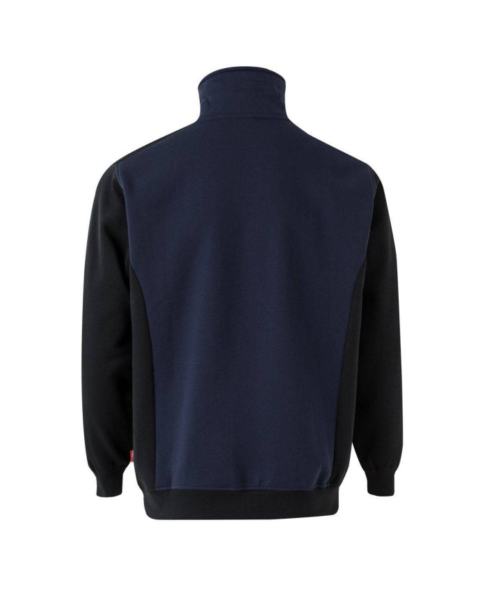 Sudadera bicolor con media cremallera VELILLA