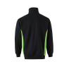 Sudadera bicolor con media cremallera VELILLA