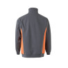 Sudadera bicolor con media cremallera VELILLA