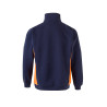 Sudadera bicolor con media cremallera VELILLA