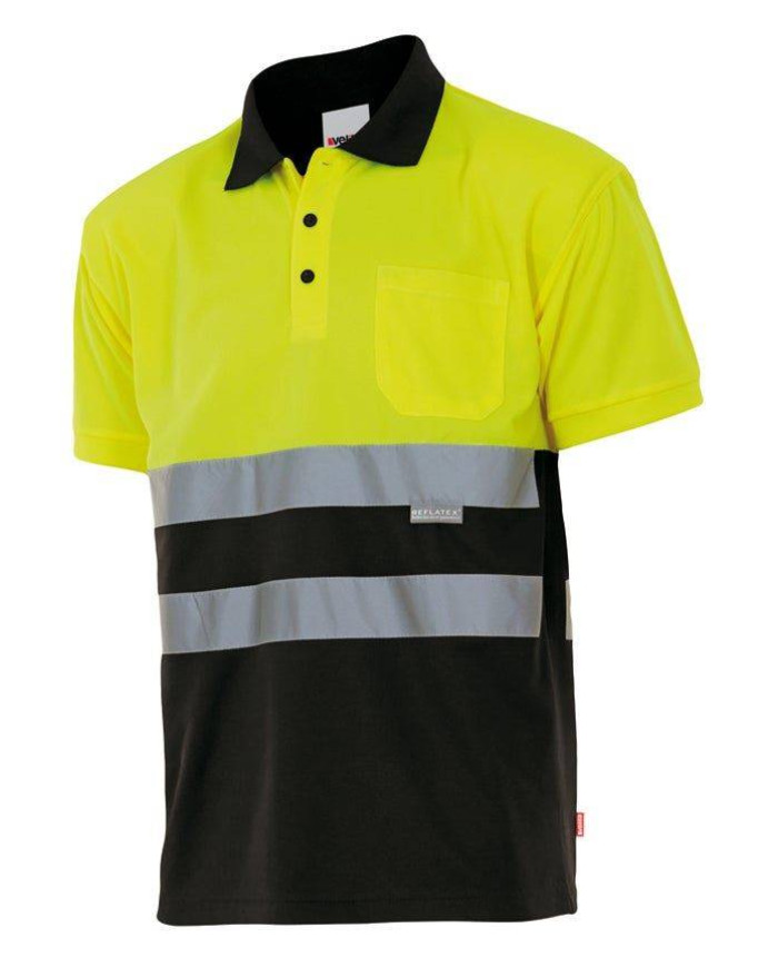 Polo bicolor manga corta VELILLA