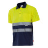 Polo bicolor manga corta VELILLA