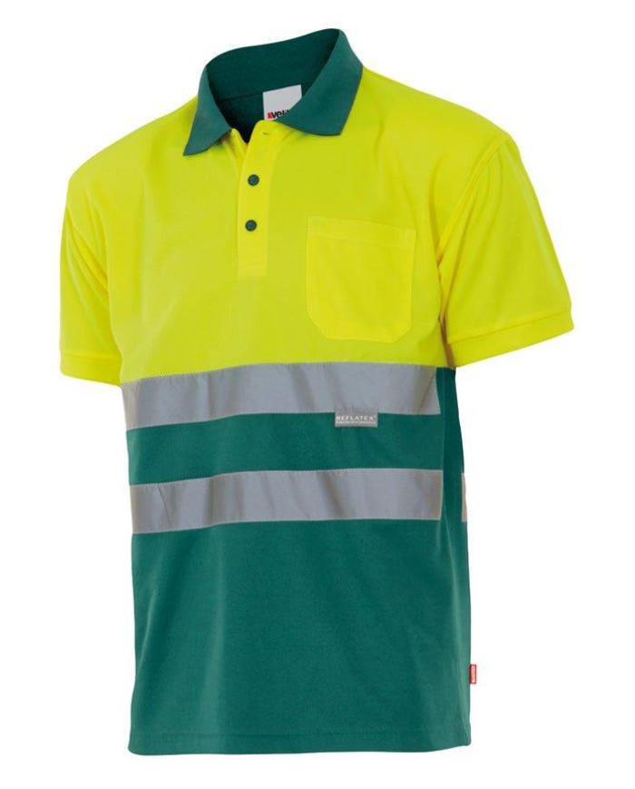 Polo bicolor manga corta VELILLA