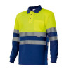 Polo bicolor manga larga VELILLA | POLOS | Uniformes ALTA