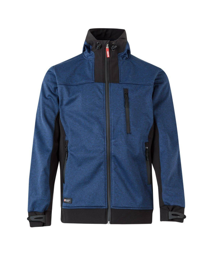 Cazadora soft shell bicolor con capucha VELILLA