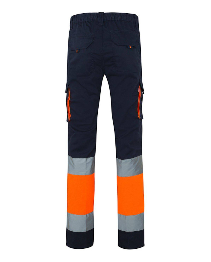 Pantalón stretch bicolor multibolsillos VELILLA