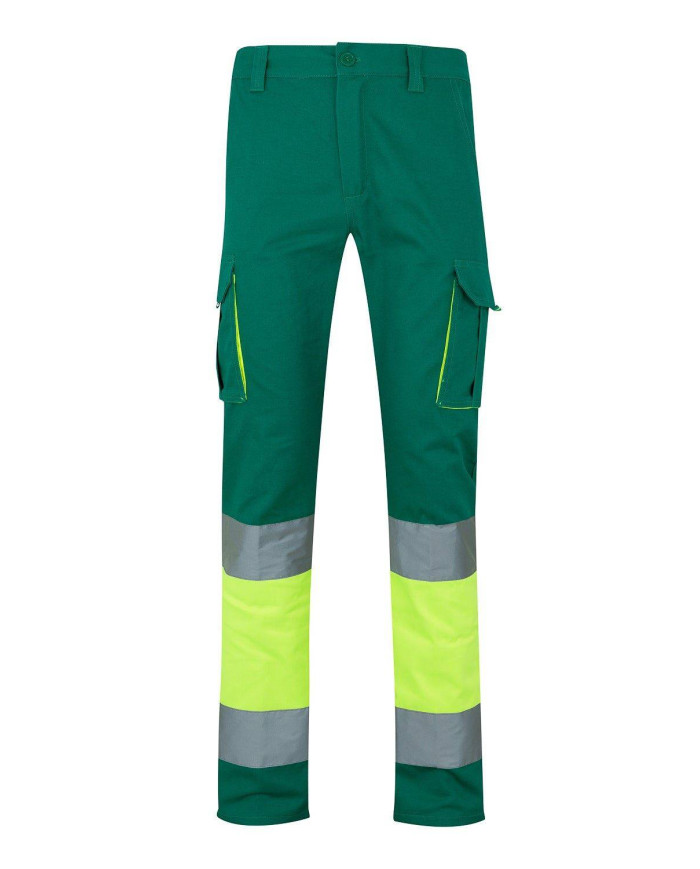 Pantalón 100% algodón bicolor multibolsillos VELILLA