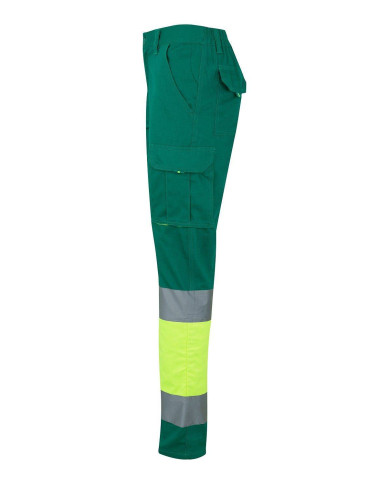 Pantalón 100% algodón bicolor multibolsillos VELILLA