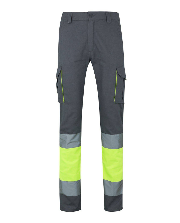 Pantalón 100% algodón bicolor multibolsillos VELILLA