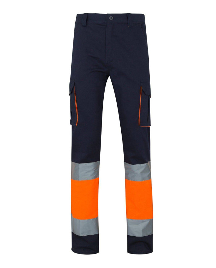 Pantalón 100% algodón bicolor multibolsillos VELILLA