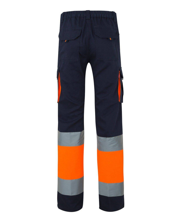Pantalón 100% algodón bicolor multibolsillos VELILLA