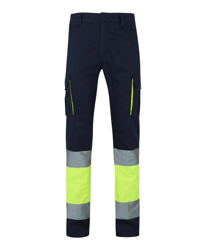 Pantalón 100% algodón bicolor multibolsillos VELILLA