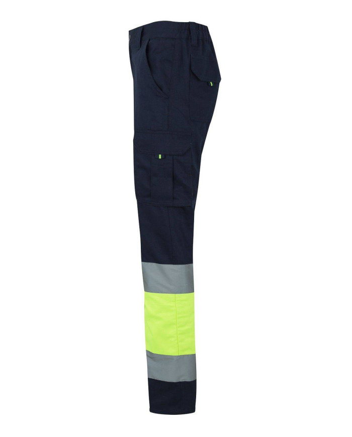 Pantalón 100% algodón bicolor multibolsillos VELILLA