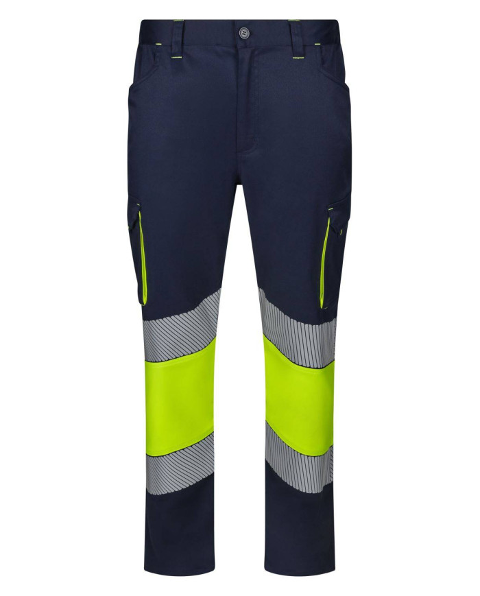 Pantalón stretch bicolor cinta segmentada VELILLA