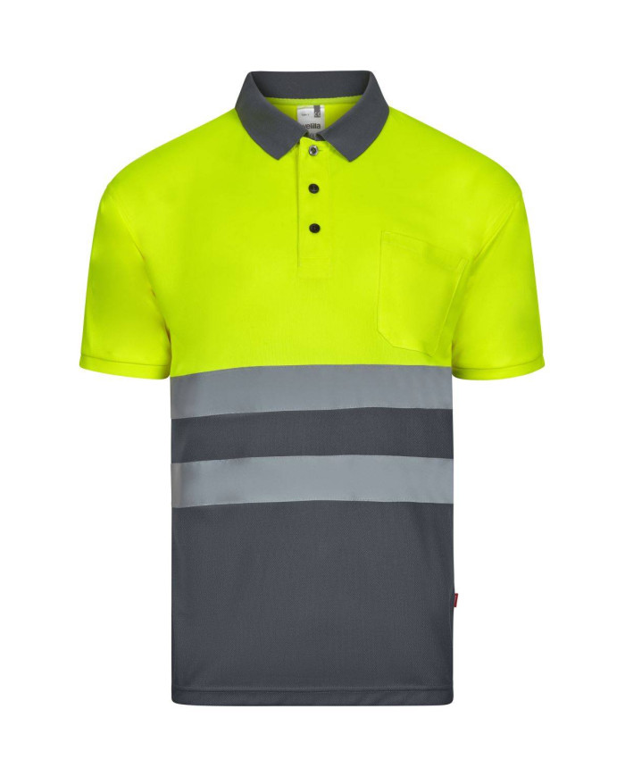 Polo bicolor manga corta VELILLA
