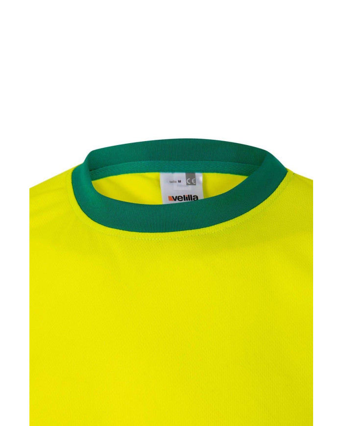 Camiseta técnica bicolor manga corta VELILLA