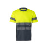 Camiseta técnica bicolor manga corta VELILLA