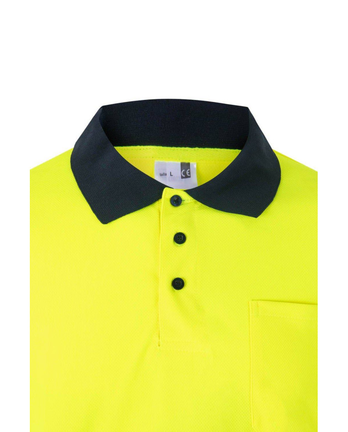 Polo bicolor manga larga VELILLA