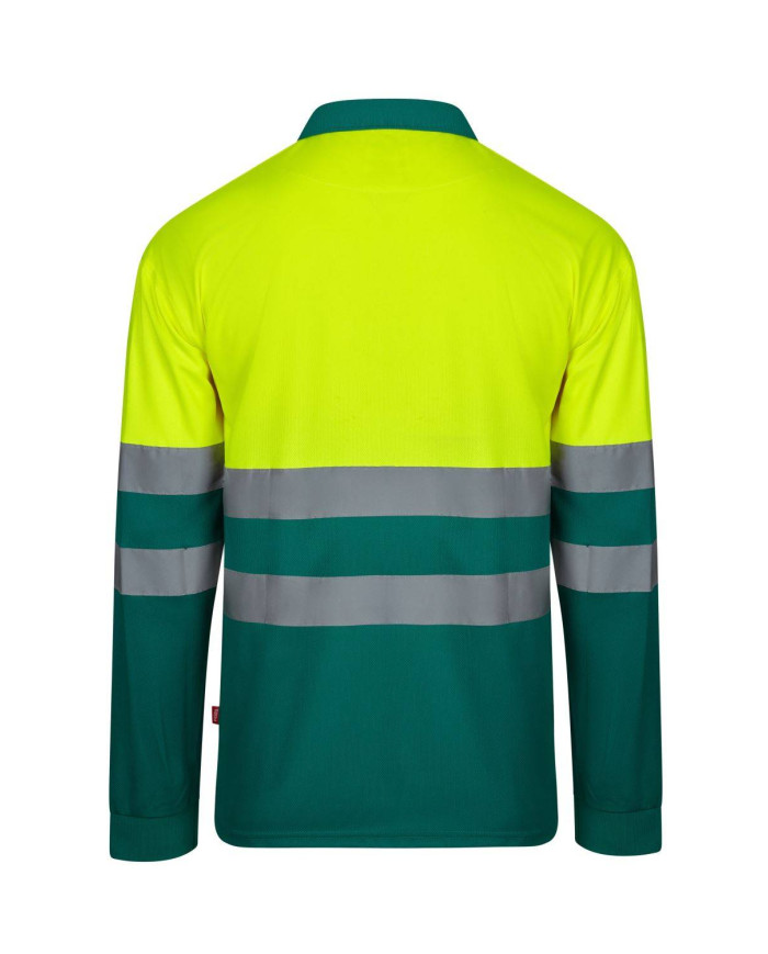 Polo bicolor manga larga VELILLA