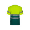 Camiseta algodón bicolor manga corta  cinta segmentada VELILLA