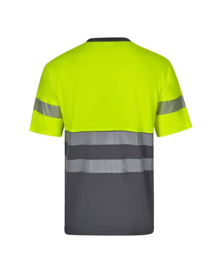 Camiseta algodón bicolor manga corta  cinta segmentada VELILLA