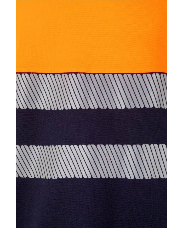 Camiseta algodón bicolor manga corta  cinta segmentada VELILLA