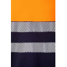 Camiseta algodón bicolor manga corta  cinta segmentada VELILLA