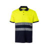 Polo algodón bicolor manga corta VELILLA