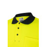 Polo algodón bicolor manga corta VELILLA