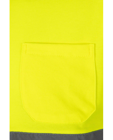 Polo algodón bicolor manga corta VELILLA