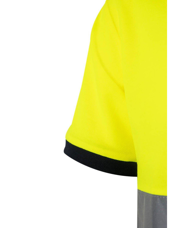 Polo algodón bicolor manga corta VELILLA