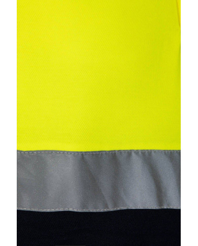 Polo algodón bicolor manga corta VELILLA