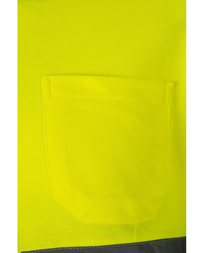 Polo algodón bicolor manga larga VELILLA
