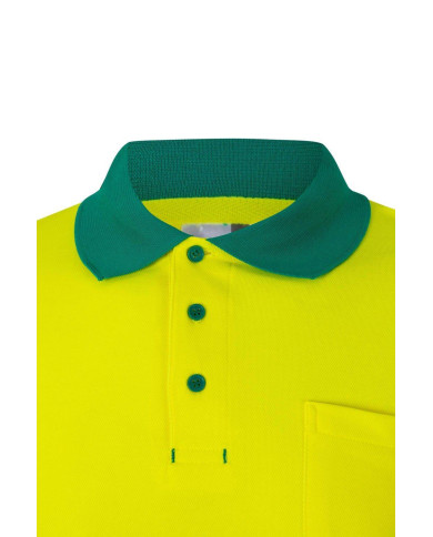 Polo algodón bicolor manga larga VELILLA