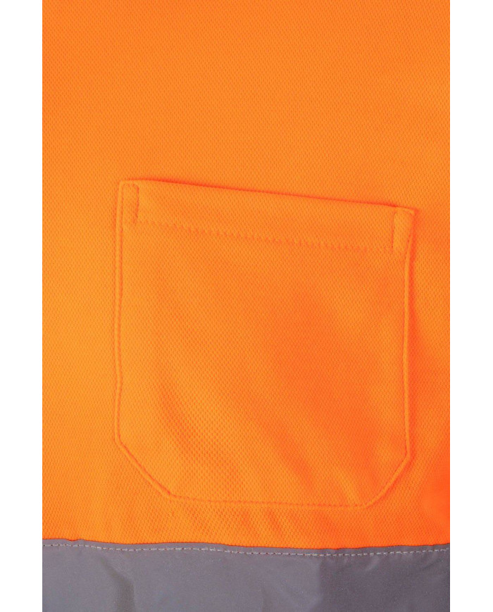 Polo algodón bicolor manga larga VELILLA