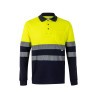 Polo algodón bicolor manga larga VELILLA
